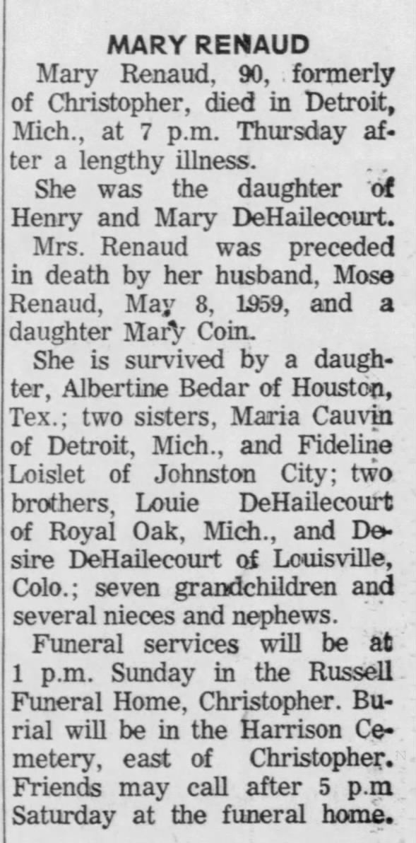 Clipping from Southern Illinoisan